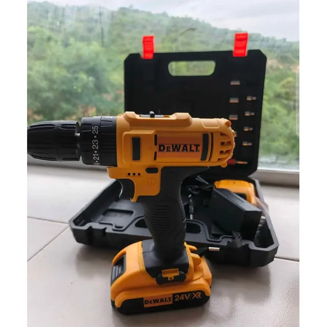 Taladro Inalámbrico Dewalt 24v Con Accesorios
