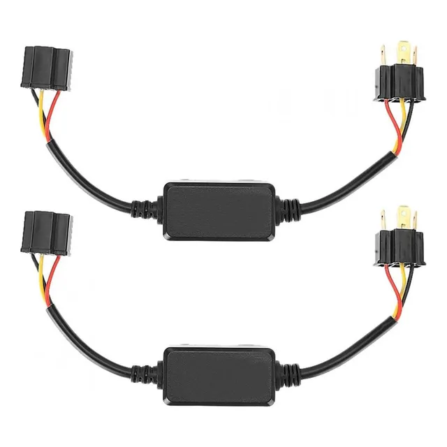 2 X H4 Led Faro Decodecoder Radio Anti-interferencia