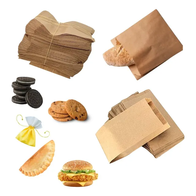 Bolsas Papel Kraft Empanadas, Hamburguesas X 250 Unidades