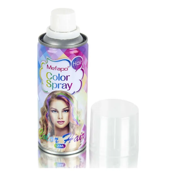 Spray Para Pintar Cabello De Colores Original Mefapo 120 Ml