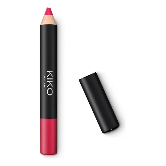 Lapis Batom Smart Fusion Matte Lip Crayon Cor 04 Kiko Milano Cor 04 Intense Magenta