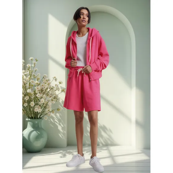 Saco Con Cierre Mujer Rosa Tommy Hilfiger