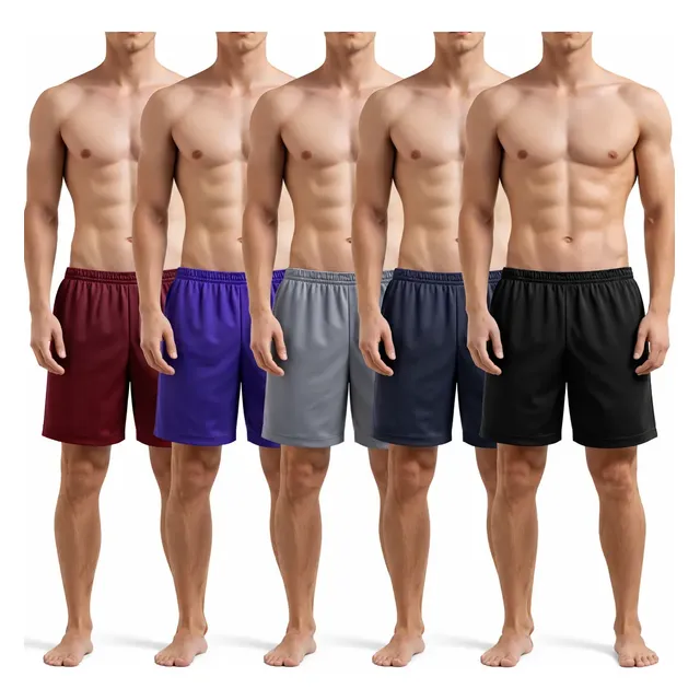 Kit 5 Shorts Masculino Sport Academia Futebol Cor Aleatório