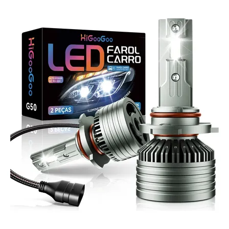 Higoogoo G50 150w Par Carro Farol H4 H1 H7 H11 Hb3 Hb4 H3h27 Hb3 / 9005 Branco-frio