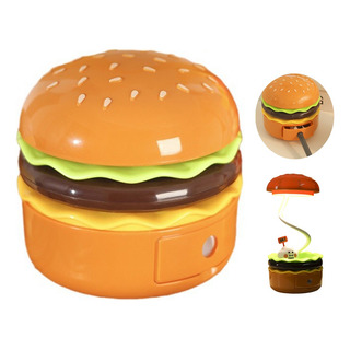 Lámpara De Mesa Led Recargable Hamburger, Lámpara De Mesa Pe Lámpara De Mesa Led Recargable Hamburger, Lámpara De Mesa Pe