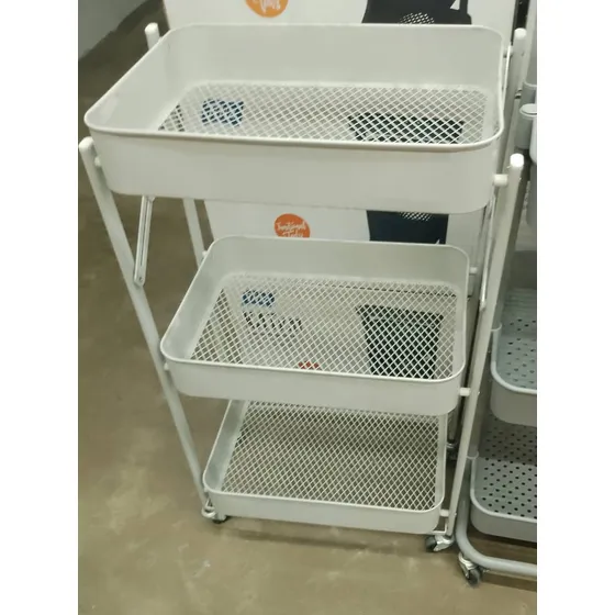 Carrito Organizador Multifuncional De 3 Niveles De Metal 
