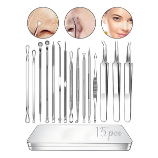 Kit Removedor Extractor Puntos Negros Espinillas Acne 15 Pcs Kit Removedor Extractor Puntos Negros Espinillas Acne 15 Pcs