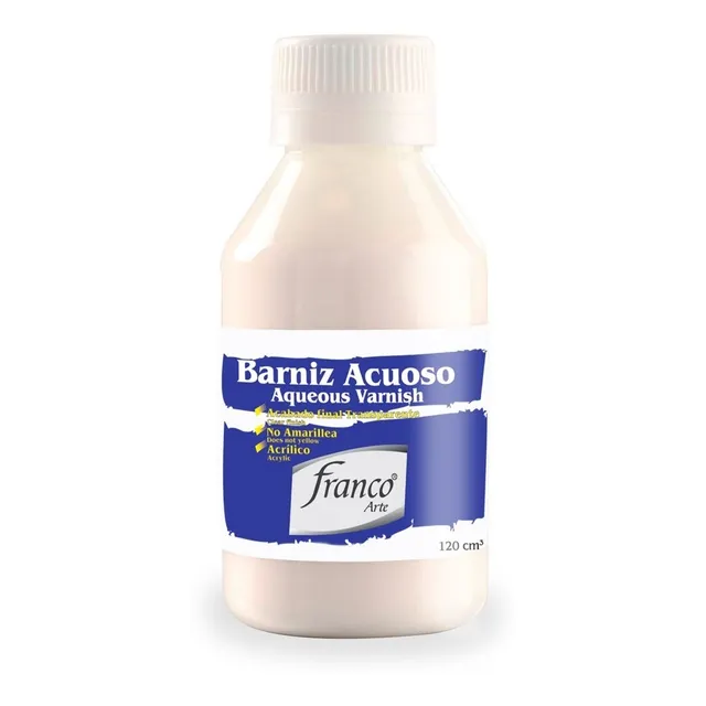 Barniz Acuoso Franco Arte Frasco 120 Cm Acabado Brillante Color ACABADO