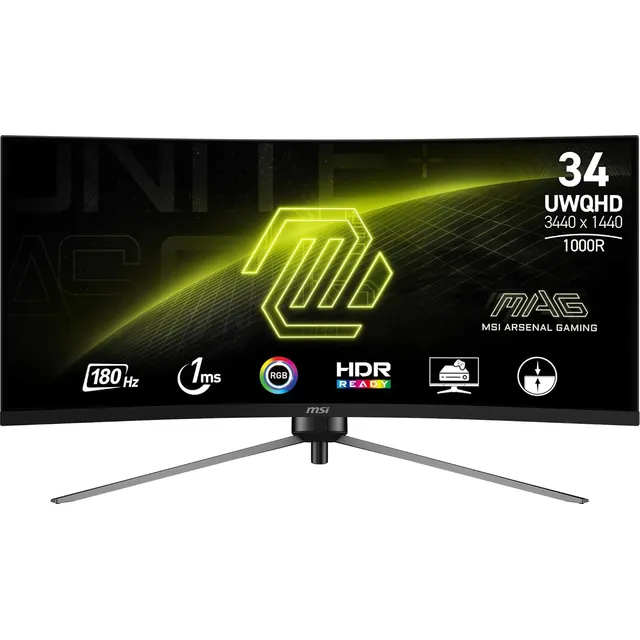 Msi Mag345cqr, Monitor De Ordenador De 34 Pulgadas Uwqhd ...