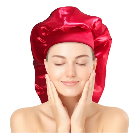 Bonnet / Gorro De Satén Largo Para Dormir Y Evitar El Frizz