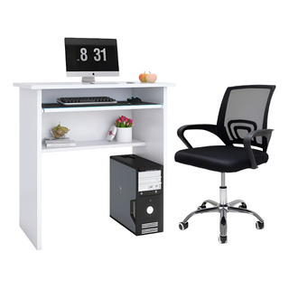 Mesa Com Suporte De Teclado E Cadeira Mesh Mesa Com Suporte De Teclado E Cadeira Mesh