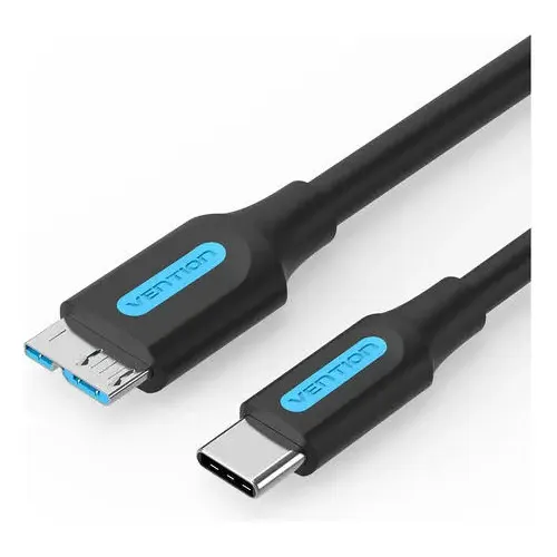 Cable Disco Duro Externo Usb3.0 A Micro-b 2a Vention 1metro