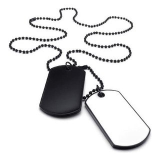 Collar Para Hombre, 2 Identificadores Militares, Estilo Mili Collar Para Hombre, 2 Identificadores Militares, Estilo Mili