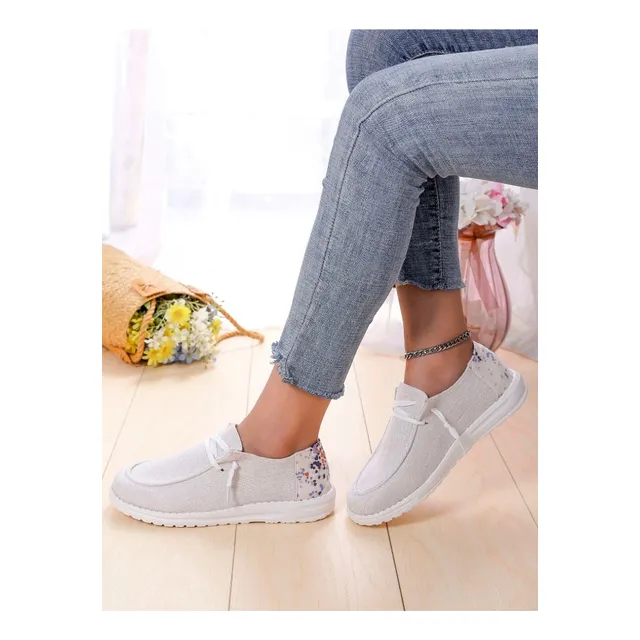Zapatos Con Patrón De Lunares Con Cordón Delantero Casual