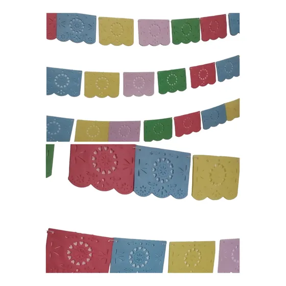 Guirnaldas Mexicanas Blondas Packs X 3 Colores Surtidos