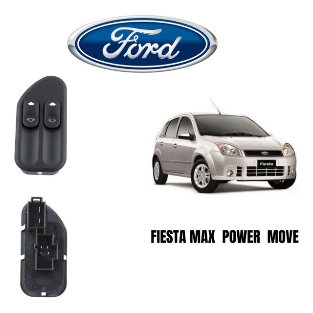 Boton Eleva Vidrio Ford Fiesta Max Move Power Lado Piloto