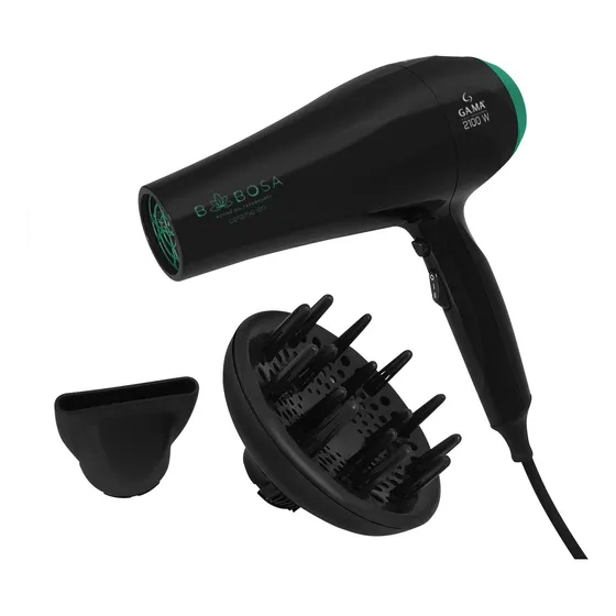 Secador De Cabelos Com Difusor Gama Italy Babosa Ceramic Íon 2100w - 220V