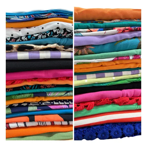 Kit 5 Kilos Retalhos Luxo Tecidos Diversos Liso E Estampado