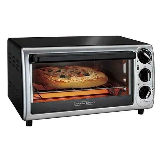 Horno De Mesa Eléctrico Proctor Silex 31122 12l 120v Color Plateado