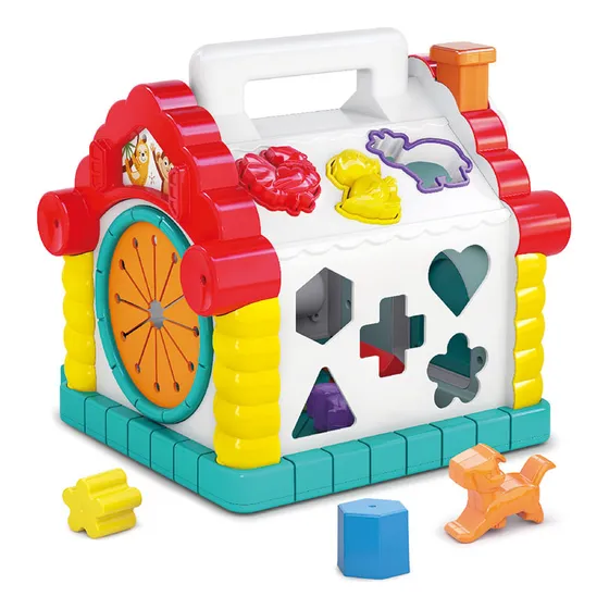 Hola Baby Playset Activity House Ordenador De Formas Con Mus