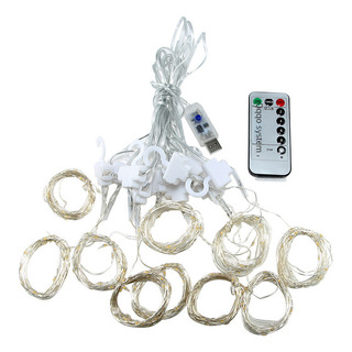 Blanco Cálido, Mando A Distancia Usb De 3 X 1 M, 100 Luces [ Blanco Cálido, Mando A Distancia Usb De 3 X 1 M, 100 Luces [