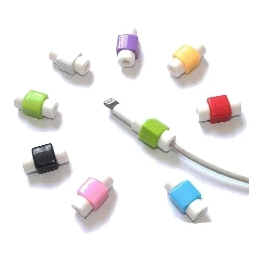 50 X Protector De Cable Rotura Celular Pc Dispositivos 