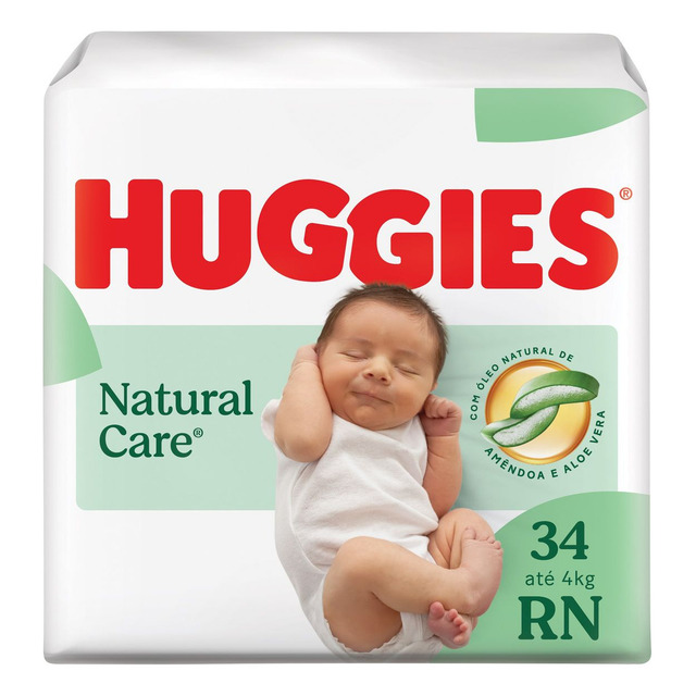 Huggies Fralda Descartável Premium Natural Care Rn 34 Unidades Huggies Fralda Descartável Premium Natural Care Rn 34 Unidades