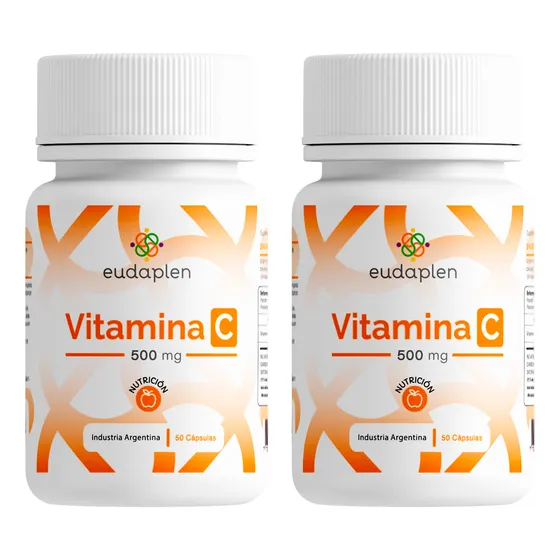 Eudaplen X2 Vitamina C 500mg Suplemento Antioxidante 50c 3c