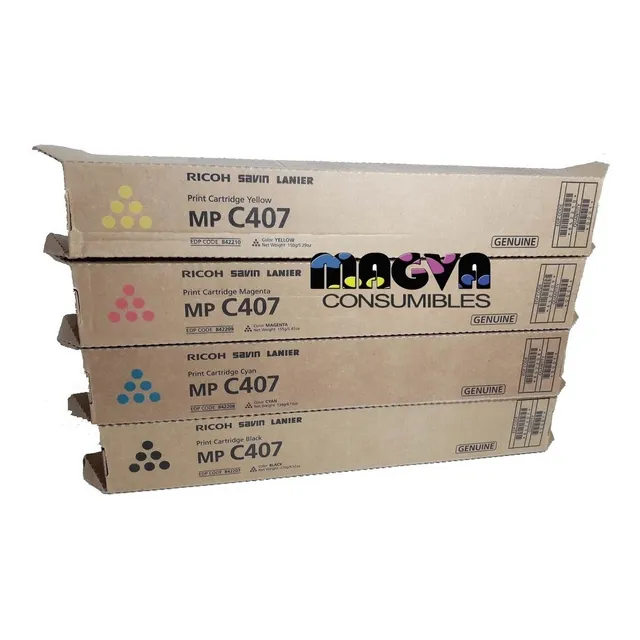 Toner Ricoh Mp C407 Kit De 4 Color Original Nuevo Garantizad