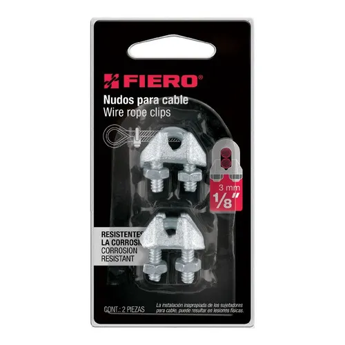 Nudo Para Cable De 1/8'' Paquete con 2 Pzas