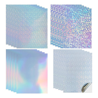 32 Hojas Holografico Vinilo Adhesivo Para Impresión Inkjet 32 Hojas Holografico Vinilo Adhesivo Para Impresión Inkjet