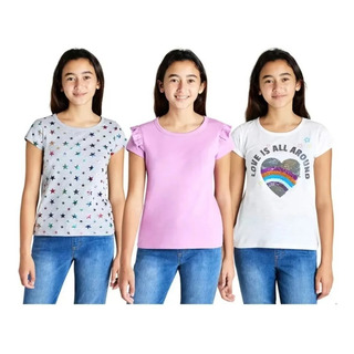 Blusa Niña Vigoss 3 Piezas Girls Moda Americana Original Blusa Niña Vigoss 3 Piezas Girls Moda Americana Original
