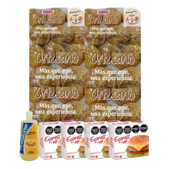 Paty Express X 48 Unidades Con Pan Bimbo Art. 1/2 Kg Cheddar