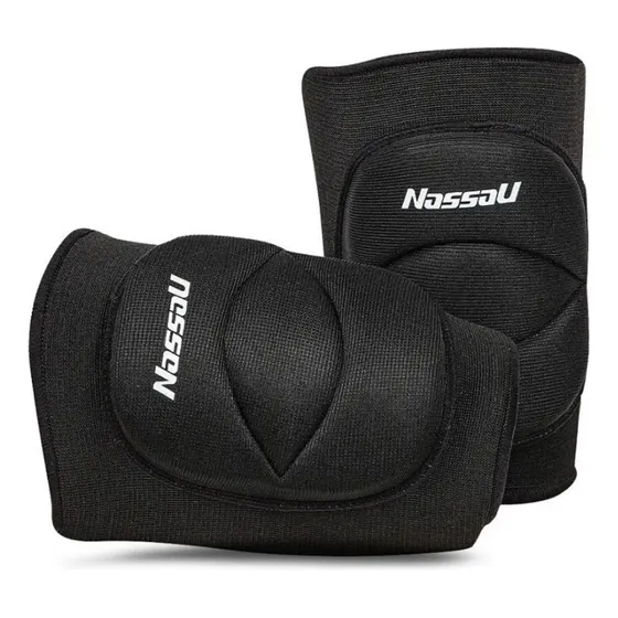 Rodilleras Voley Nassau Profesionales Color Negro Talle M