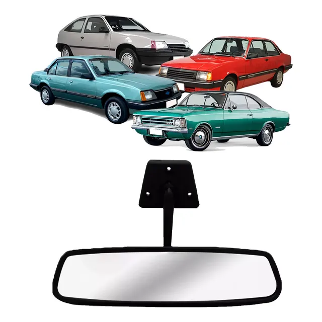 Retrovisor Interno Opala Chevette Kadett Monza Todos Preto