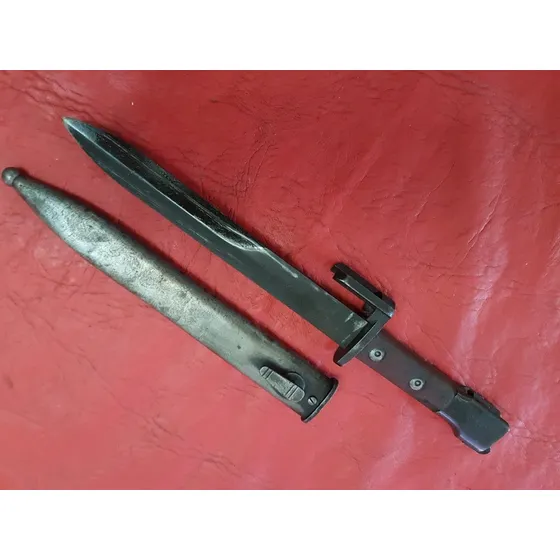 Sable Bayoneta Fal A Muy Buena 1er Modelo Cachas De Madera