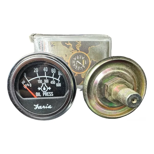 Reloj De Presion Aceite Electrico Universal Con Valvula