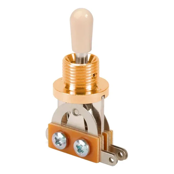 Chave Seletora 3 Pos. Dourada C/ Escudo P/ Guitarra Les Paul