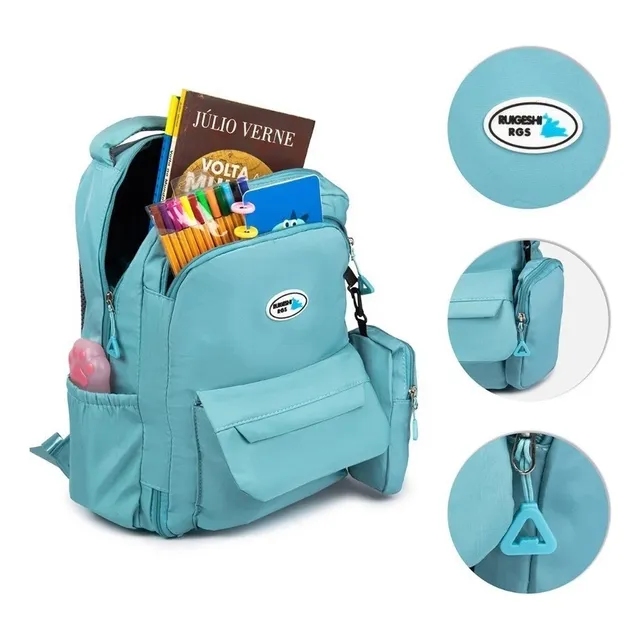 Kit Mochila E Porta-objetos Escolar Feminina Estilo