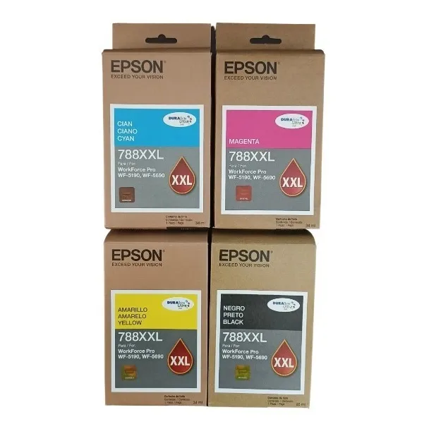 Kit De Tintas Epson 788xxl Negro, Magenta, Amarillo, Cyan