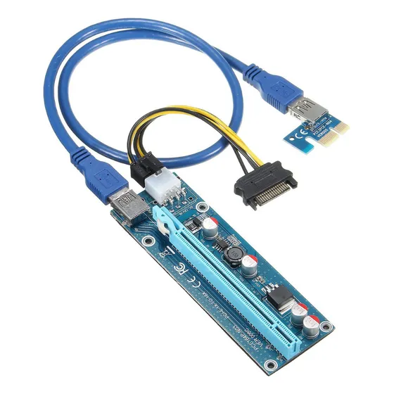 Tarjeta Riser Con Cable De Alimentacion Pci Ver-006c (usada)