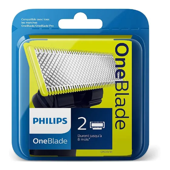 Pack X2 Repuestos Cuchillas Afeitadora Philips Oneblade Dimm