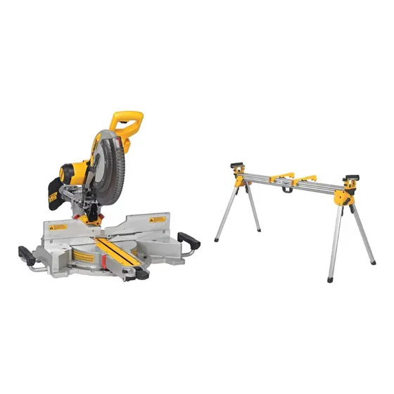 Sierra De Inglete De 12 Doble Bisel Dewalt Dws780 Y Soporte