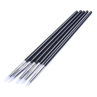 Kit 5 Pinceles De Silicon Para Uñas Modelado Kit 5 Pinceles De Silicon Para Uñas Modelado