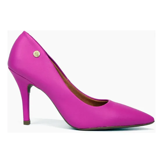 Scarpin Vizzano Salto Alto Bico Fino - Roxo