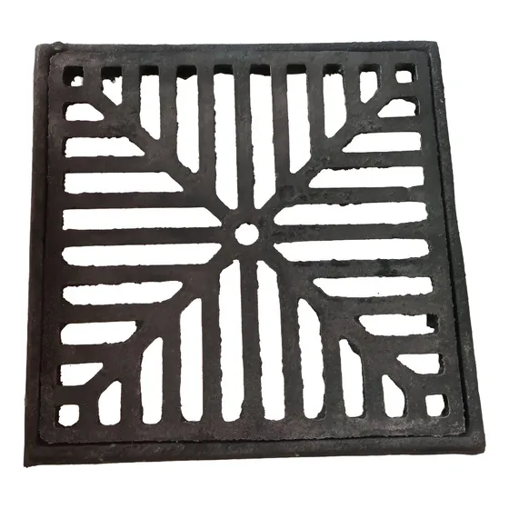 Reja Piso Hierro Fundido 30 X 30 Con Marco Martini