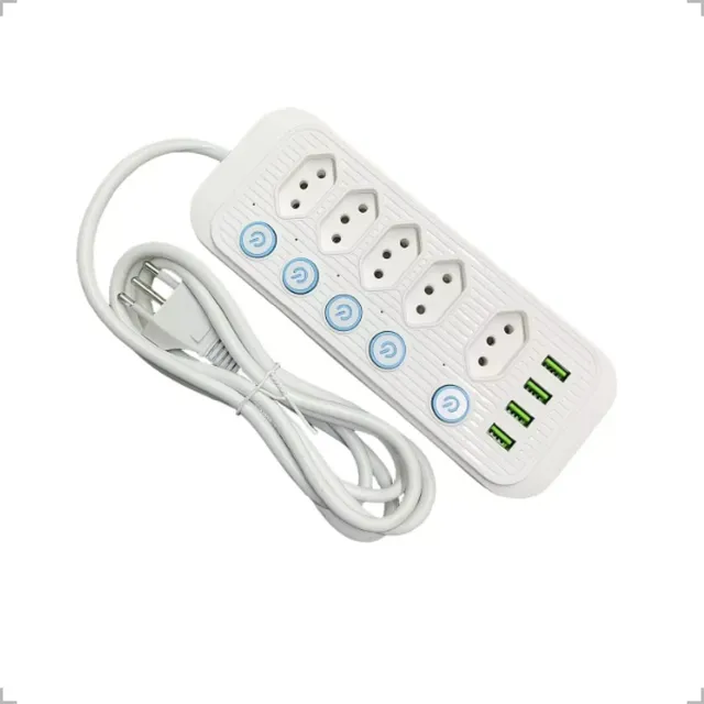 Filtro De Linha Para Computador Notebook Entrada Usb Tomadas