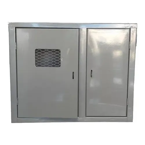 Caja Para Medidor 220v 2 Puertas Delantera/trasera Metalico