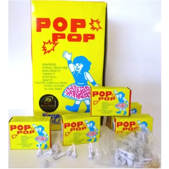 50pzas (cajitas) Brujitas Pop Pop Broma Fiesta Cebollitas Color Amarilla