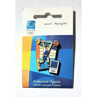 Pin Oficial Juegos Olímpicos Atenas 2004 Grecia Halterofilia Pin Oficial Juegos Olímpicos Atenas 2004 Grecia Halterofilia